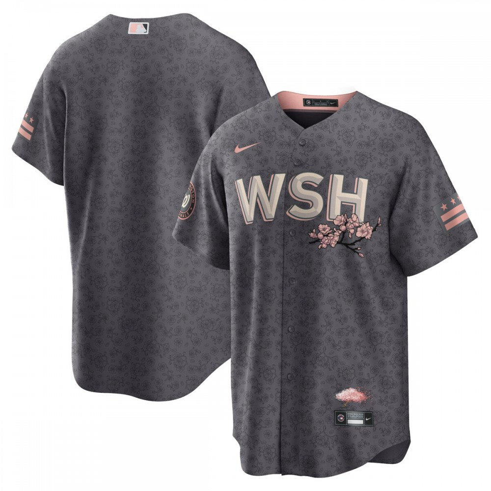 Washington Nationals 2022 City Connect Replica Jersey - Gray-Pro Kit Vault | Brand New 26/27 Sports Jerseys